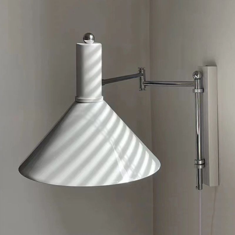 1 Light Cone Wall Mount Light Fixture Modern Metal Wall Mounted Lights