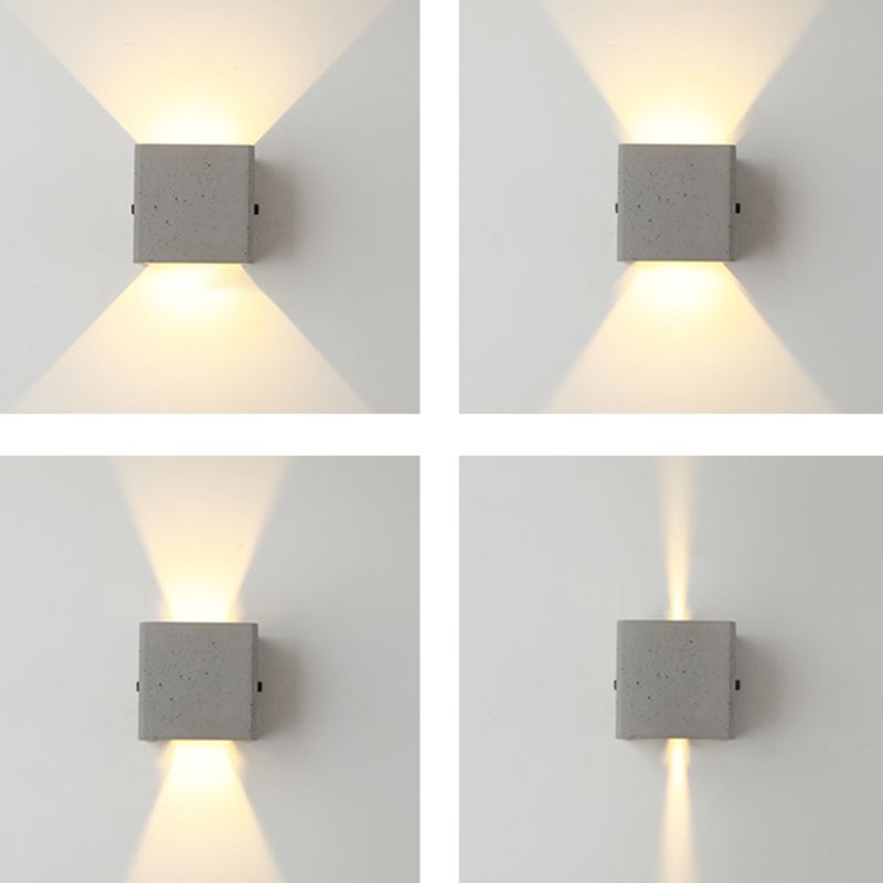 Modern Wall Light Fixture Simple Cement Wall Washer for Outdoor Hallway