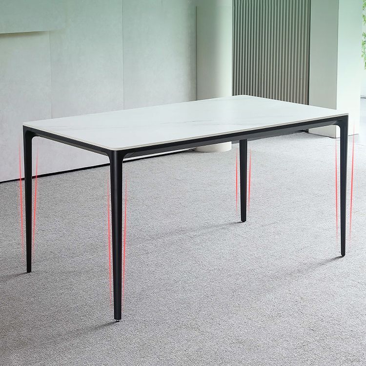 Modern Dining Room Furniture Set 1/4/5 Pieces Sintered Stone Dining Table Armless Chairs