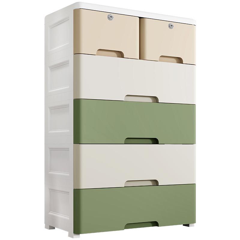 Plastic Home Non-Hanging Armoire Contemporary Style Storage Cabinet