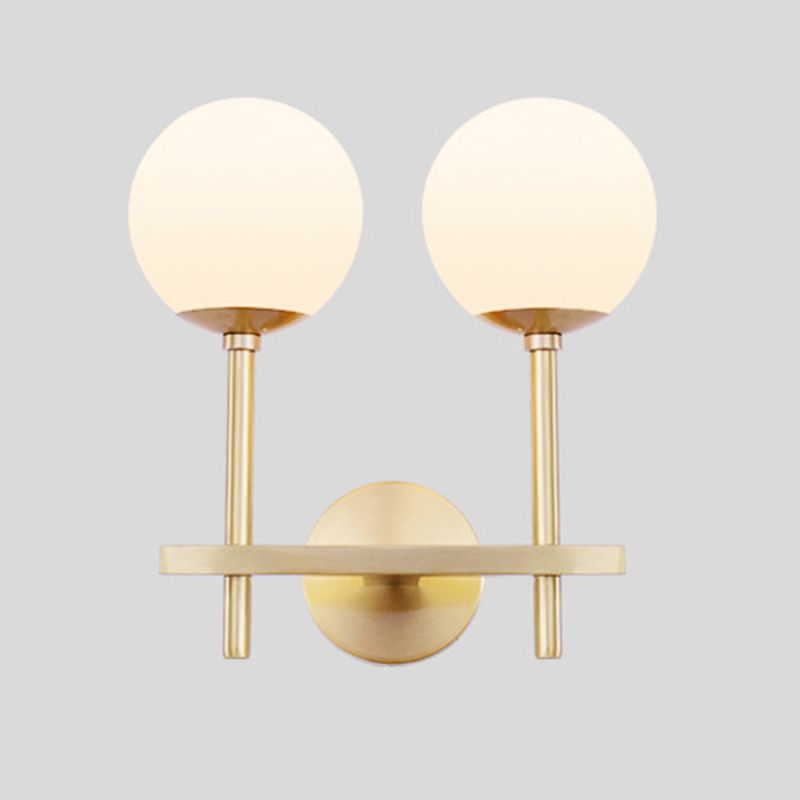 Creative Vanity Lighting Simple Glass Wall Light Sconce for Washroom