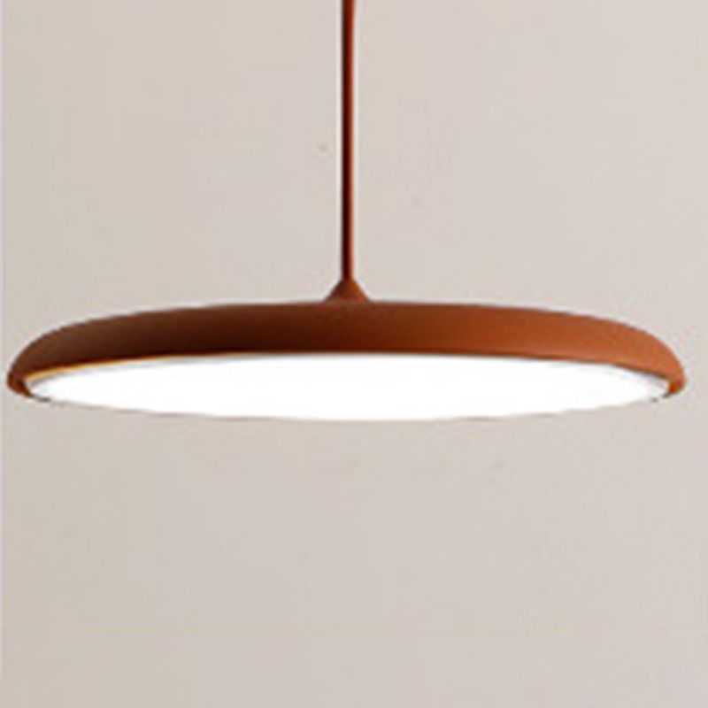 Disque 24W Disc Lights Hanging Macaroon Nordic Style Metal 1 Light Pendant Lightture