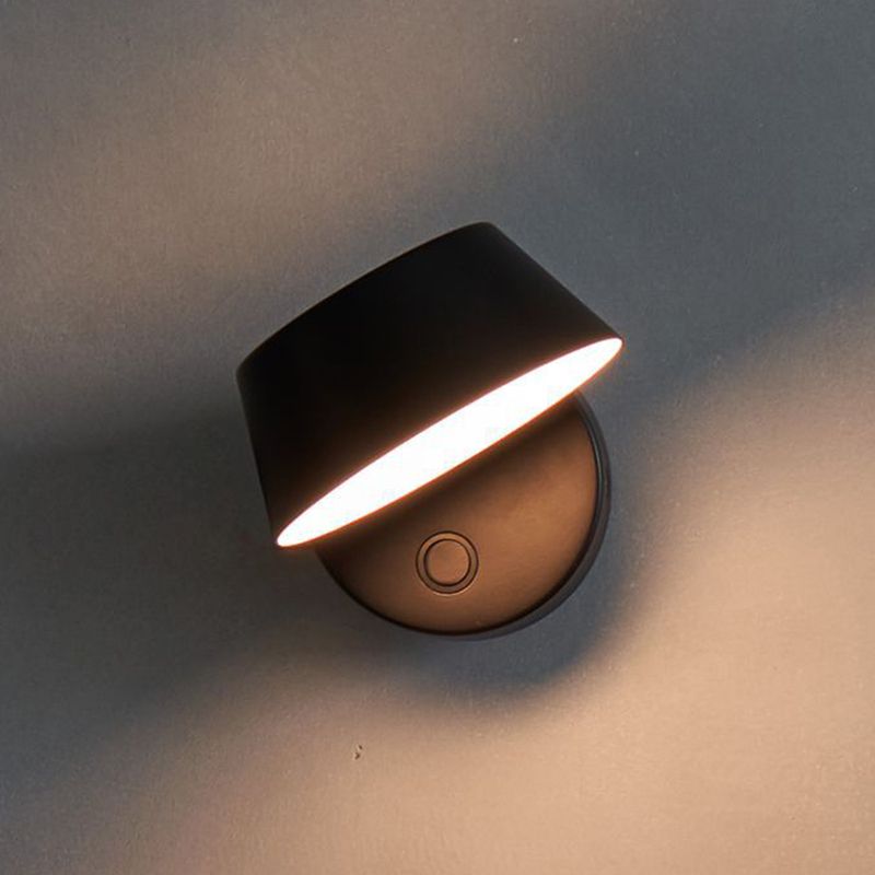 1-licht moderne cirkel leeswandverlichting metalen wandlampen voor slaapkamer