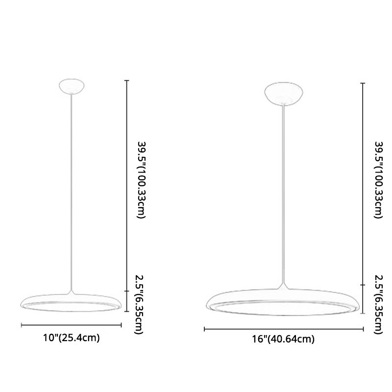 Rose Gold eigentijdse druppel hanger Slim 1-licht metalen plafondlicht voor eetkamer