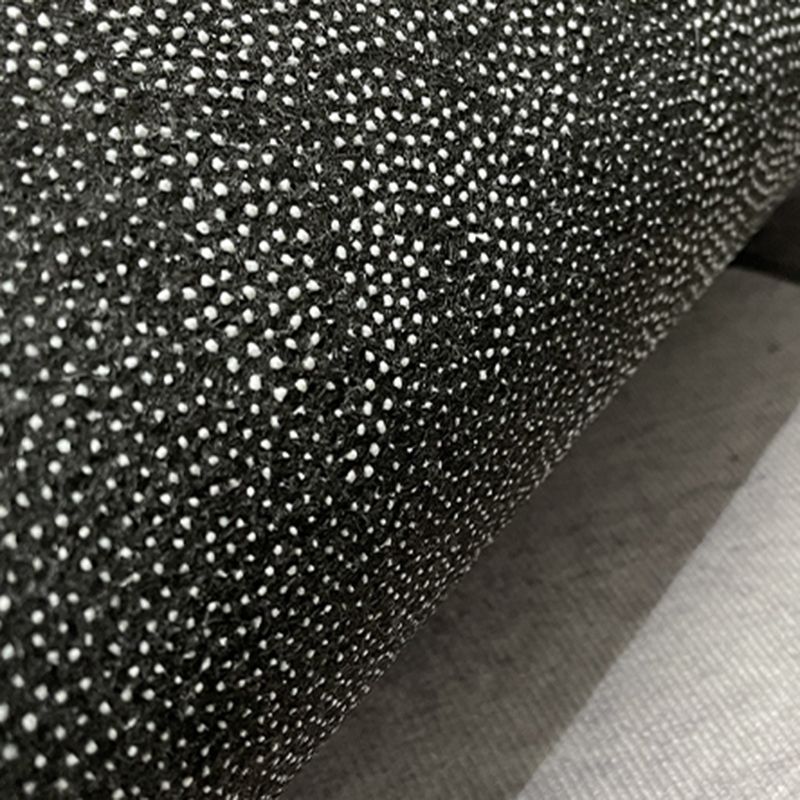 Black Tone Geometric Print Rug Polyester Carpet Modern Non-Slip Backing Indoor Rug for Living Room