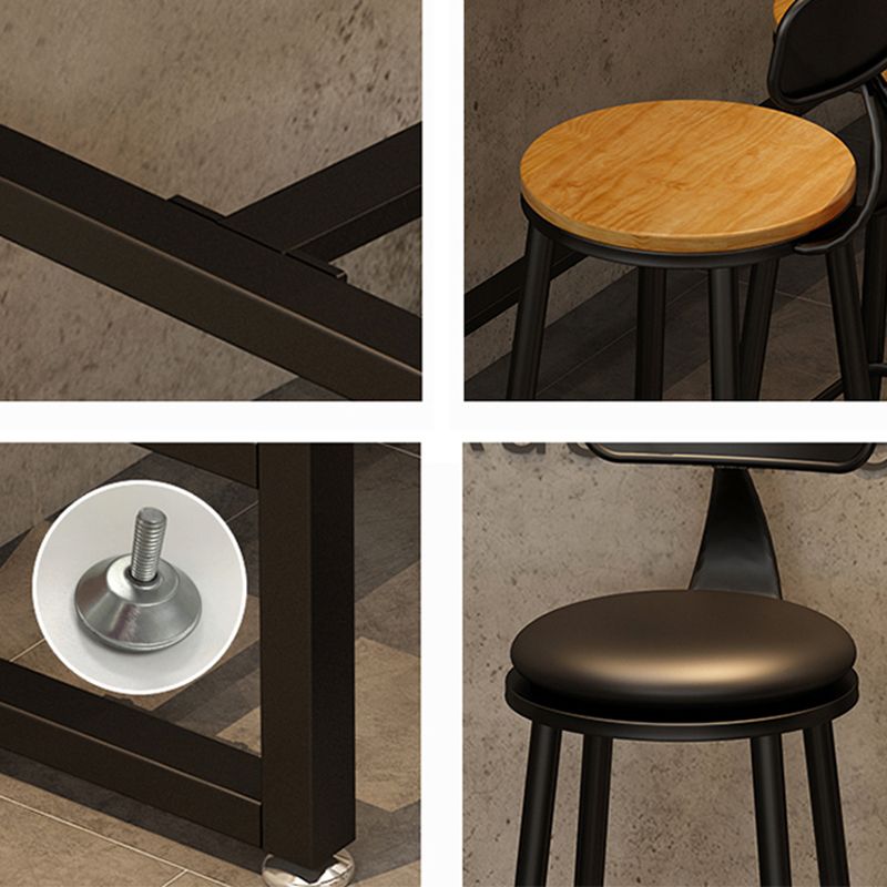 1/4/5/8/9 Pieces Bar Stool and Table Set Rectangular Pub Dining Set