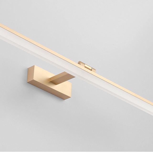 Modern Style Armed LED Wall Mounted Vanity Lights Metal Simple Bathroom Vanity Sconce