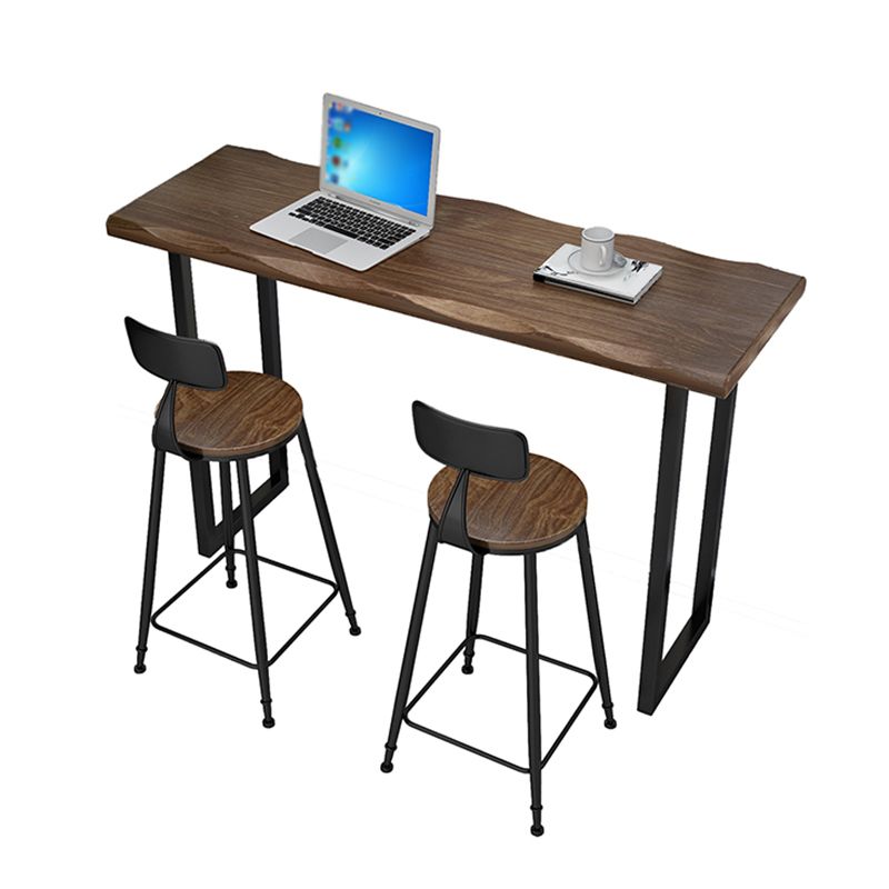 Solid Wood Counter Set Contemporary 1/3 Pieces Counter Height Set