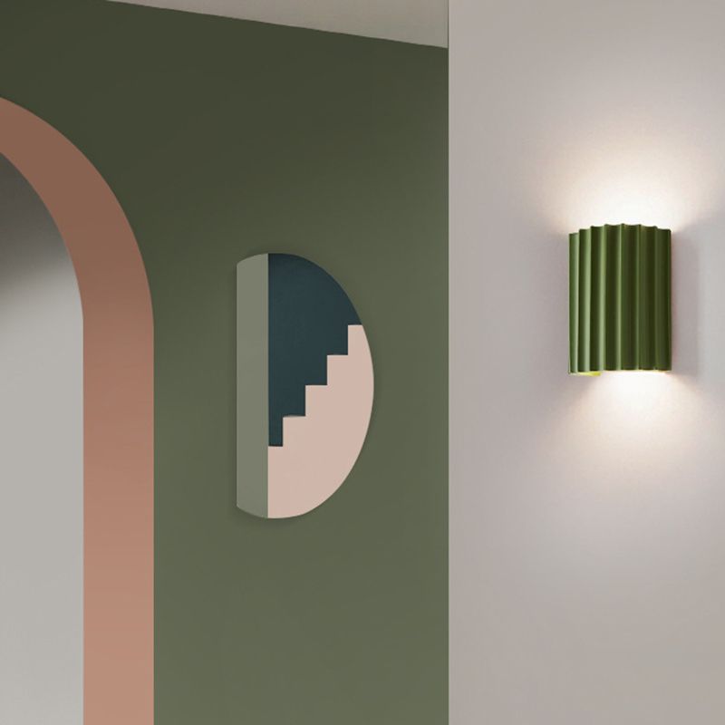 Flush Mount Wall Light Contemporary Polish Finish Lighting for Dining Room