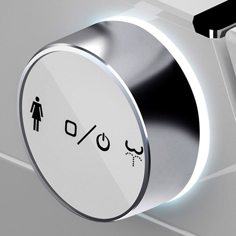 Modern 1-Piece Toilet In-Wall Urine Toilet with Seat for Washroom