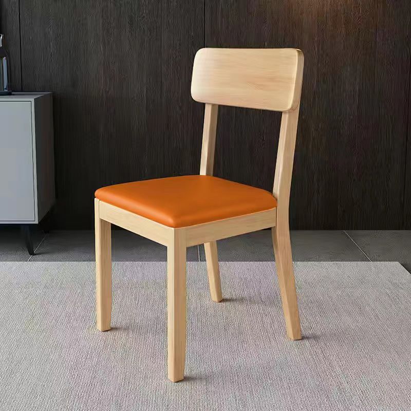 Traditional Dining Chair 16.5'' Wide Open Back Chair with 4 Legs for Home Use