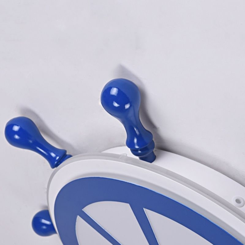 Plafonnier Ancre Style Enfants En Métal LED Chambre Plafond Plafonnier En Bleu