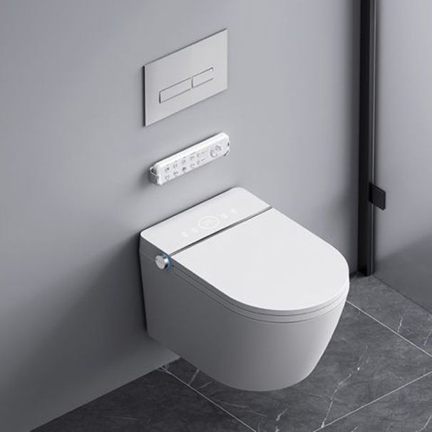 Modern Wall Mount Toilet All-In-One Porcelain Single Flush Urine Toilet