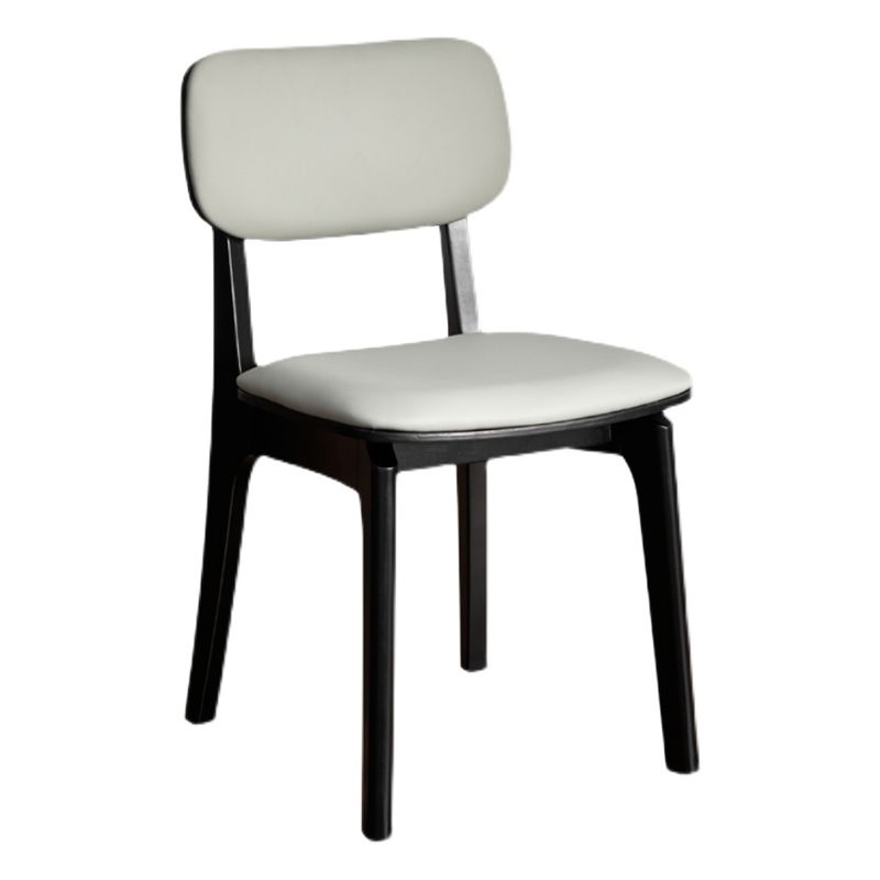 Chaise d'appoint de salle à manger de cuisine contemporaine, chaise d'appoint de salle à manger en bois massif à dossier ouvrant