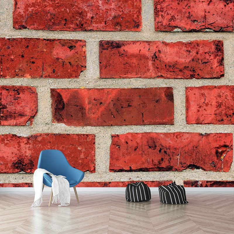 Customized Wall Mural Industrial Brick Wall Pattern Wall Covering for Decoration