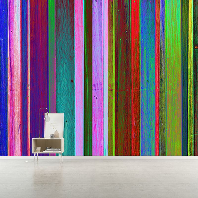 Mildew Resistant Wood Grain Mural Eco-friendly Wallpaper for Bedroom