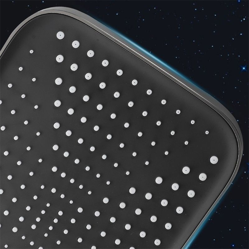 Modern Adjustable Water Flow Square Shower Faucet Shower Hose Shower System on Wall