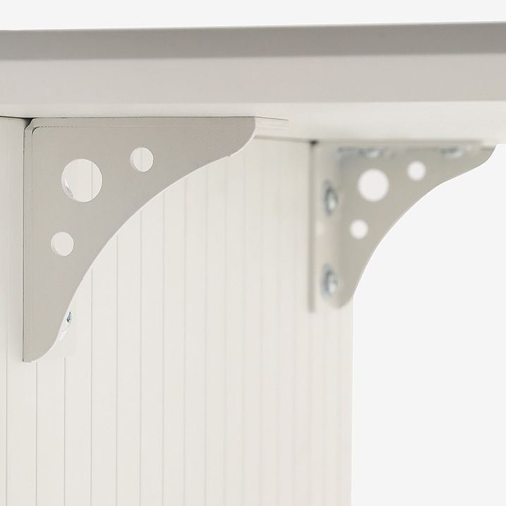 Wood Top Dining Table Traditional Luxury Dining Table with White Sled Base