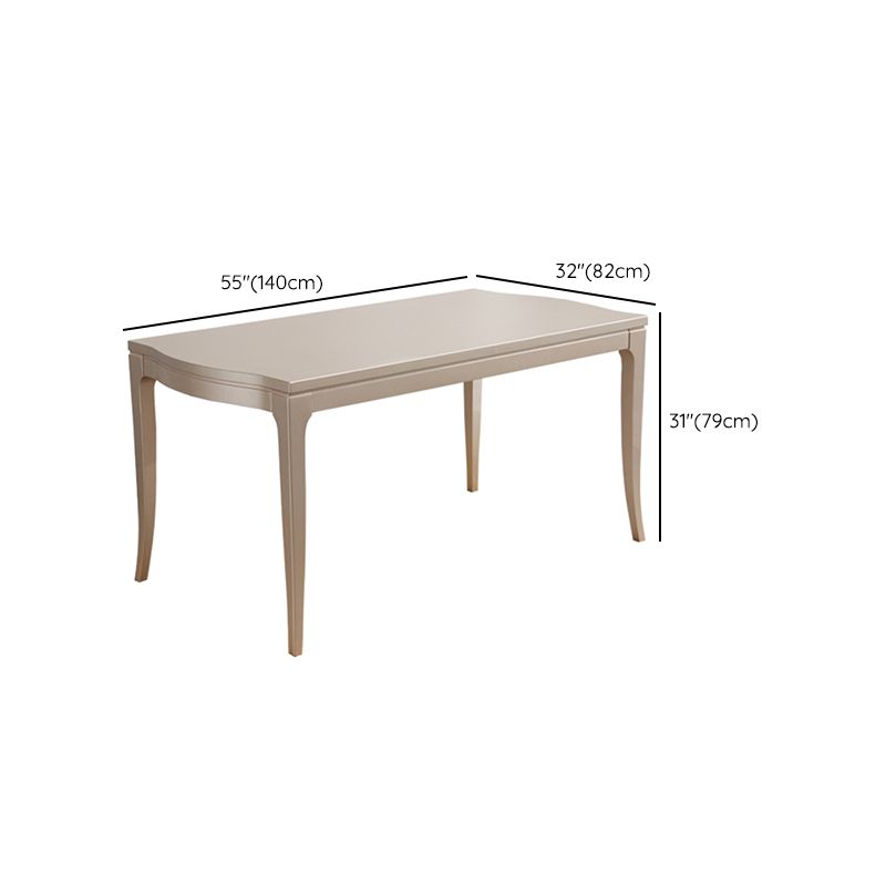 Nordic 1/2/7 Pieces Furniture Rectangle Stone Dining Table Set in White