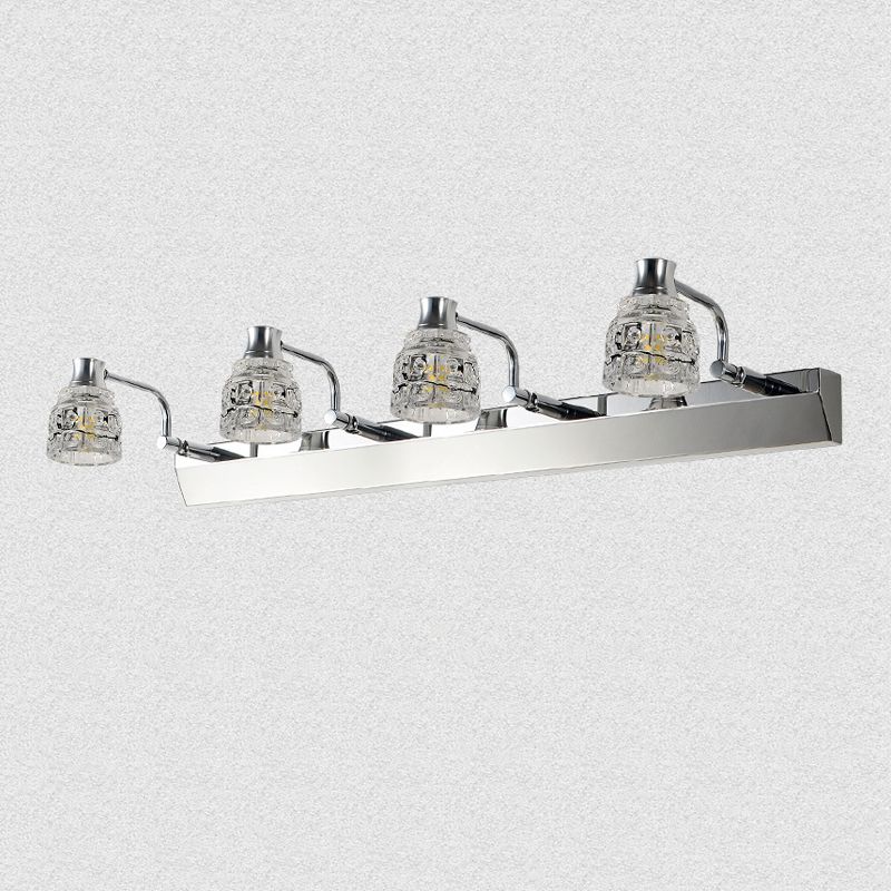 Geometric Vanity Lighting Modern Style Crystal 1 Light Vanity Wall Sconce