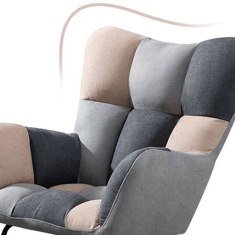 Contemporary Nursery Sofa Rocking Chair Indoor Living Room Rocking Chair with Ottoman