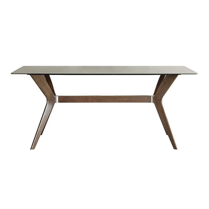 Minimalist 1/4/5/7 Pieces Furniture Stone Rectangle Dining Chairs Set in Gray