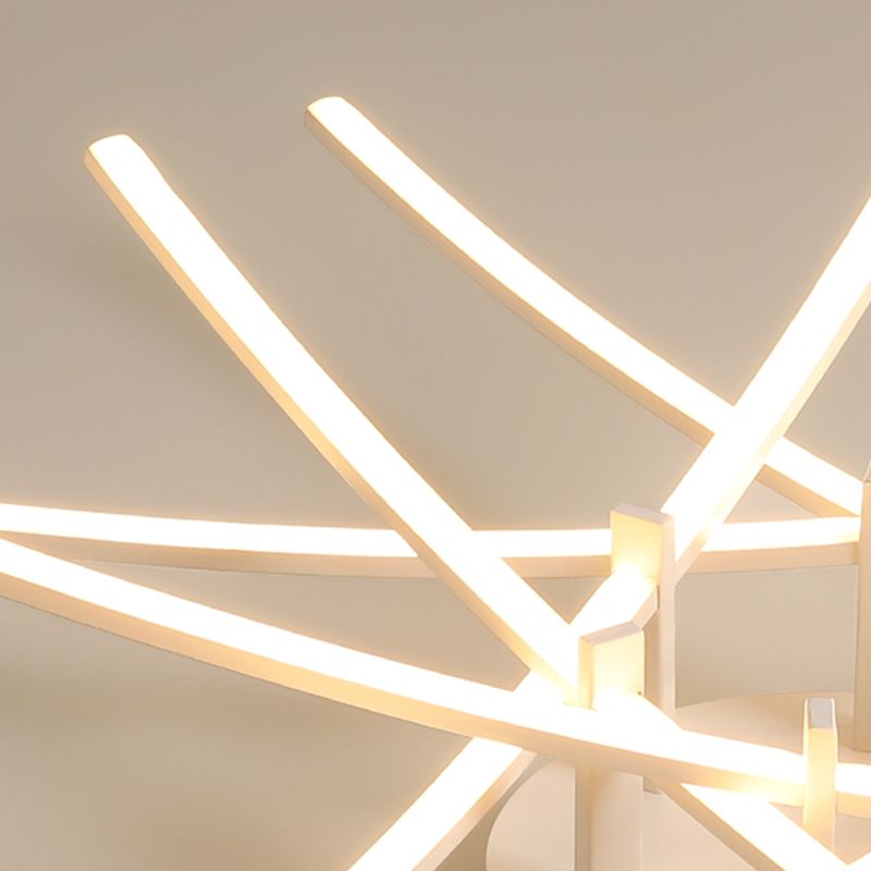 Style moderne linéaire plafonnier métal métal plafond multi-tête plafond pour restaurant