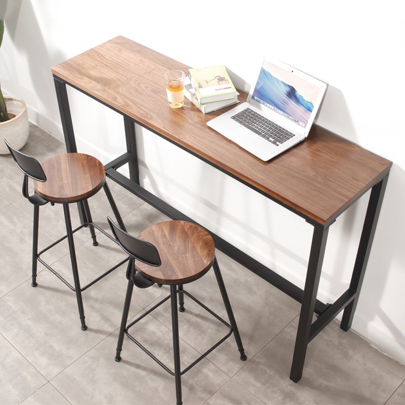 Traditional Luxury Bar Table Set 1/2/3 Pieces Counter Set with Black Base