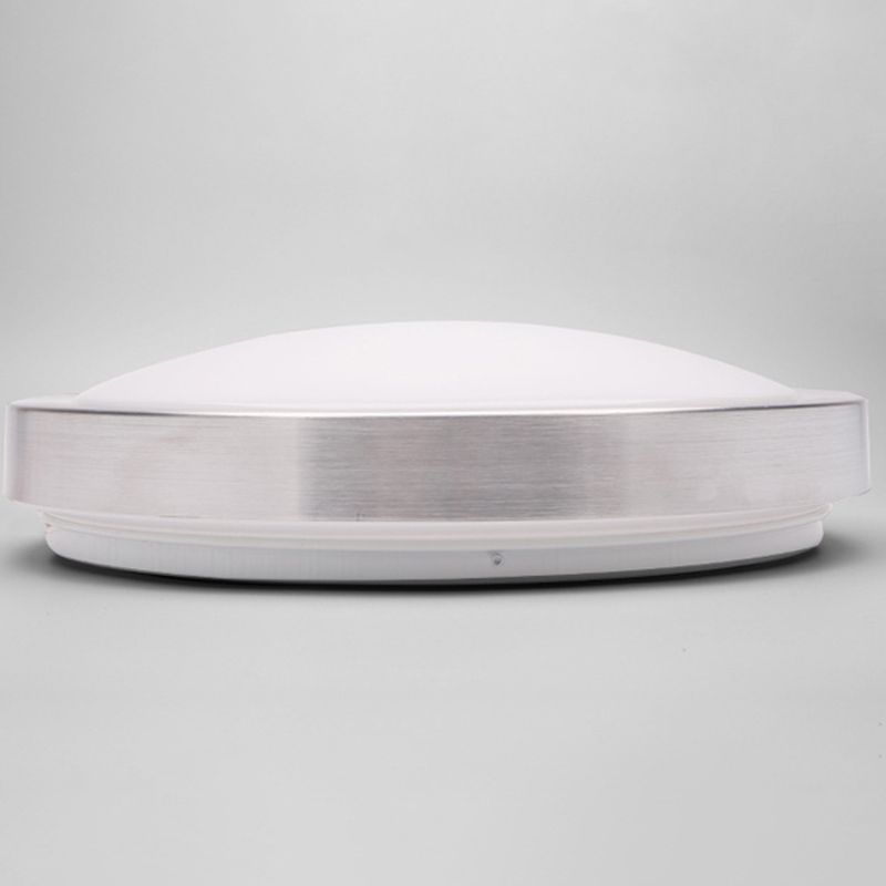 Plafonnier circulaire Simplicity en métal LED pour chambre à coucher, luminaire encastré en chrome