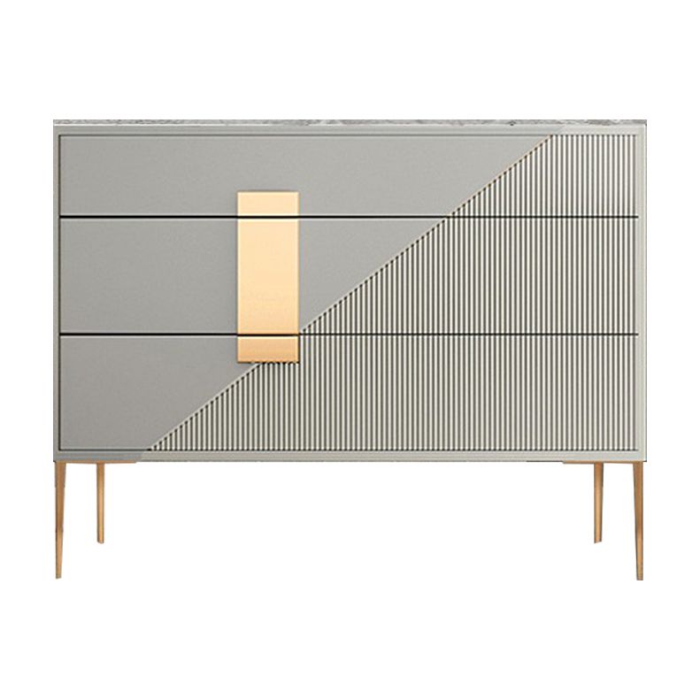 15.6-inch Width Classic Glam Dresser Stone Storage Chest with 3/6 Drawers