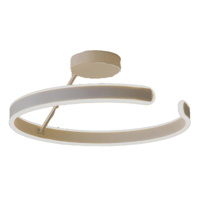 Modern Ceiling Light LED White Shaded Flush Mount Lighting for Foyer