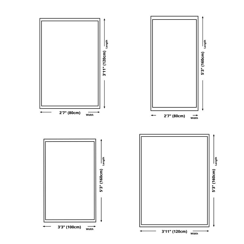 Multicolored Area Rug Traditional Floral Print Carpet Non-Slip Backing Carpet for Living Room