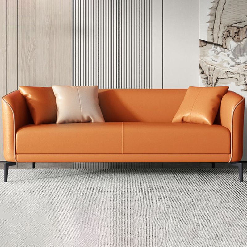 25.98" Wide Tuxedo Arm Sofa Stain Resistant Standard Sofa with 2 Pillow