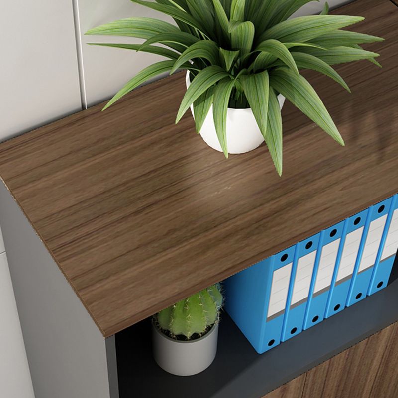 Contemporary Storage File Cabinet Wooden Frame Vertical Filing Cabinet