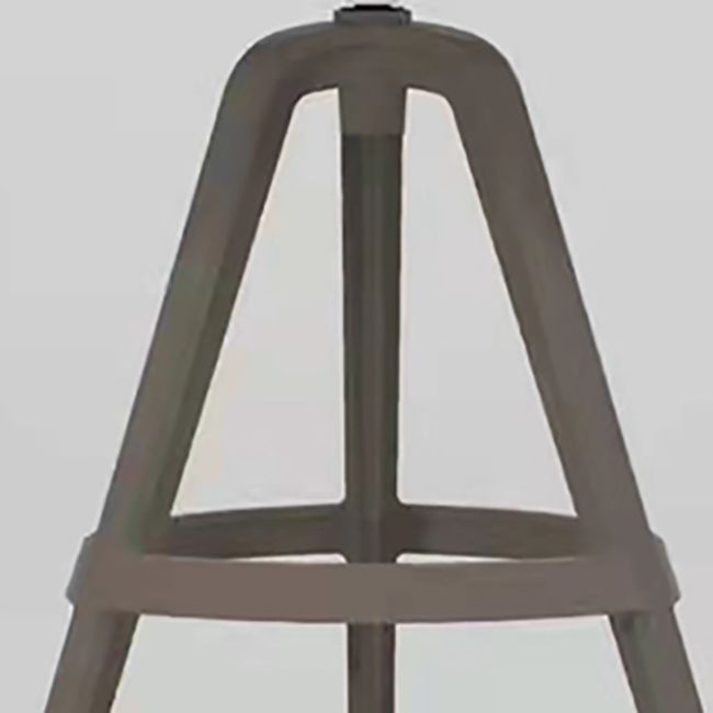 Scandinavian Swivel Bucket Bar Stool Plastic Armless Bar Stool with with 3 Legs