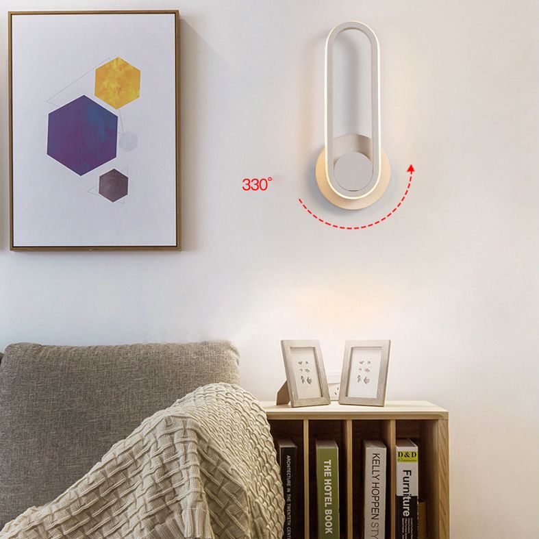 Moderna Minimalista Estilo Lineo Lucina de pared lineal Metal 1 luces de pared ligeras para sala de estar