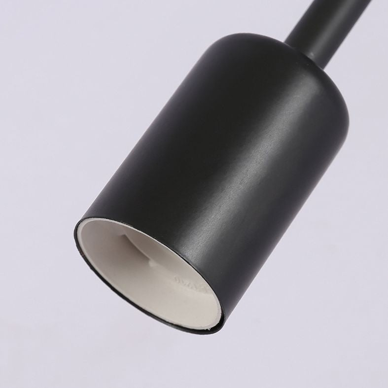 Luz de montaje de techo lámpara de lámpara de estilo loft bulbo de metal expuesto semi iluminación de montaje