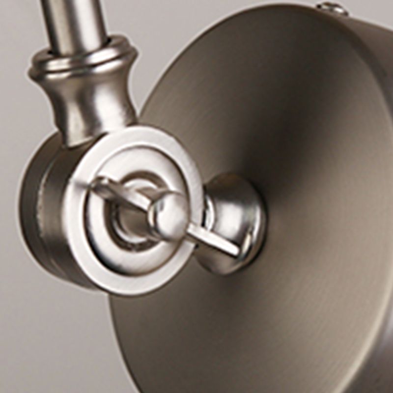 Metal Shade Wall Light Modern Single Light Adjustable Wall Sconce for Bedroom