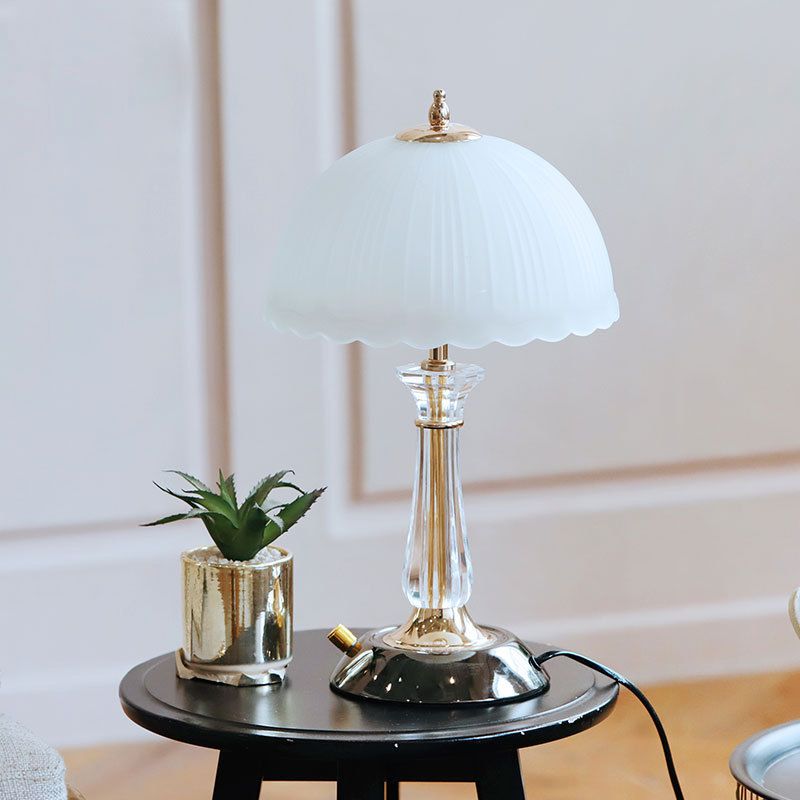 Dome Shape Table Lamp Nordic Style 1 Light Table Light for Bedroom
