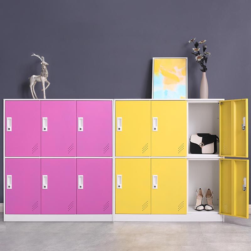 Contemporary Style Wardrobe Armoire Metal Wardrobe Closet with Locks