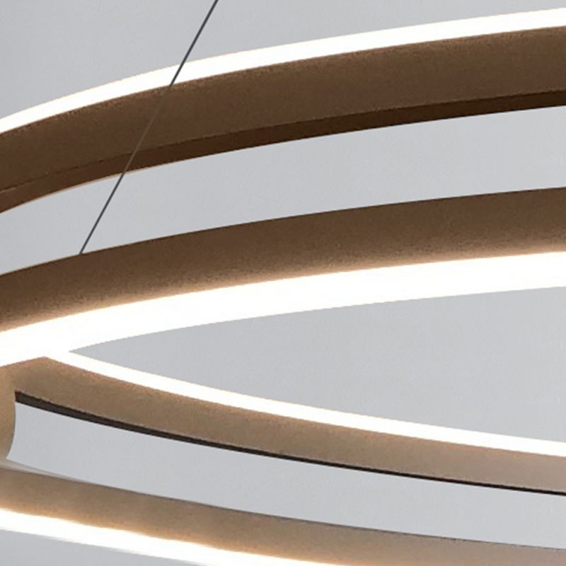 Modern Minimalism LED Pendant Light Silicone Linear Chandelier for Living Room