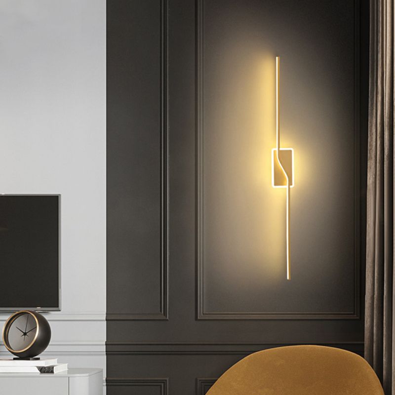 Contemporary Vanity Lights Gold Metal Vanity Wall Light Fixtures for Bathroom