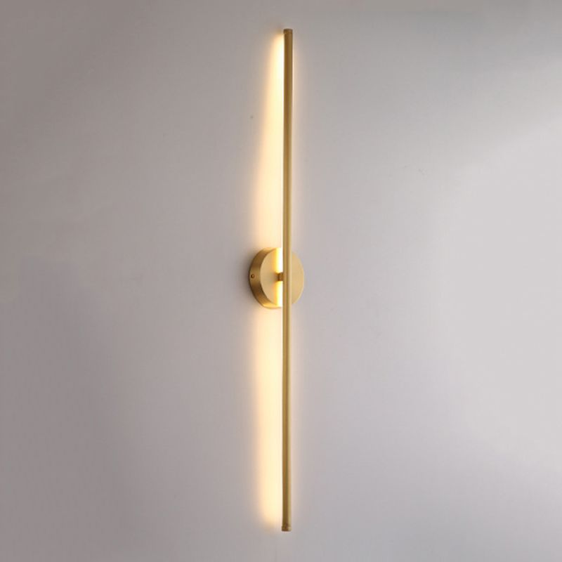 Modern Linear Wall Lighting Fixtures Metal 1-Light Wall Sconce Lighting for Living Room