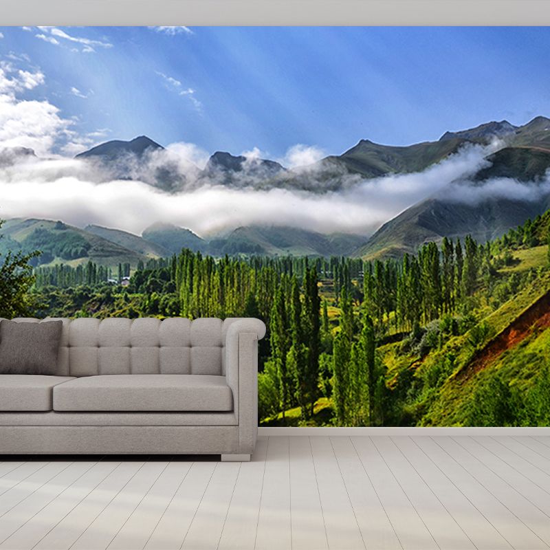 Photography Mildew Resistant Wallpaper Mountain Living Room Wall Mural
