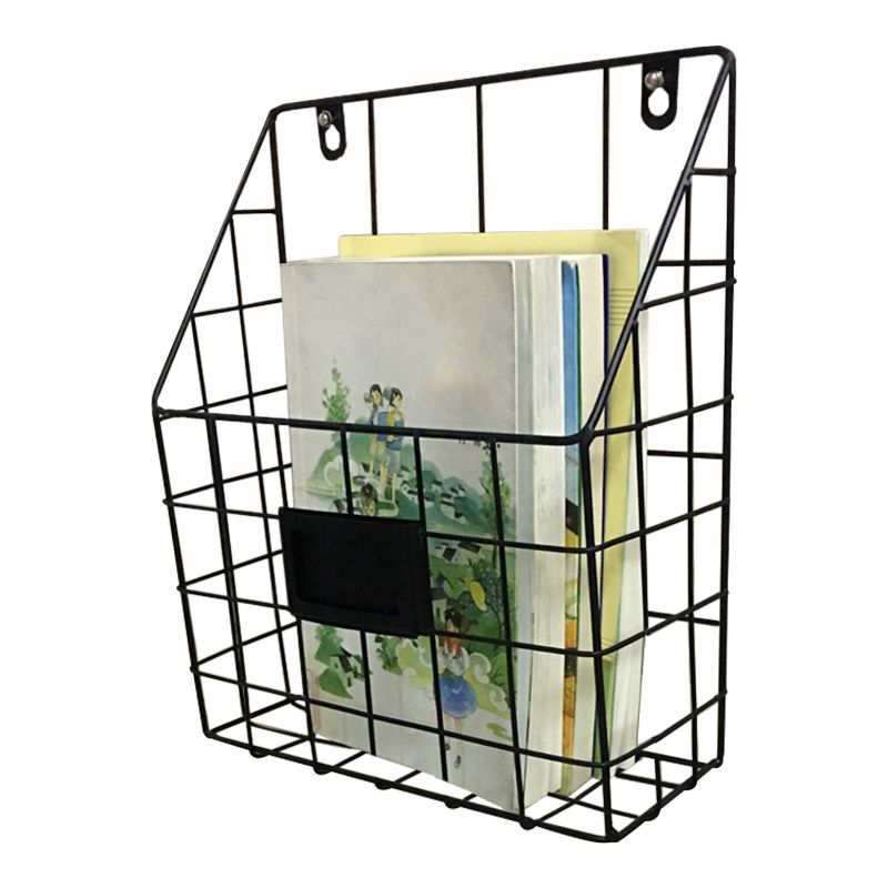 Wall Mounted Bookshelf Contemporary Style Bookcase for Home Study Room