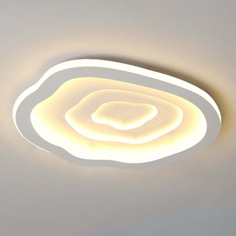 Moderne Einfachheit LED Unterputz schmiedeeiserne geometrische Deckenbefestigung mit Silikonschild