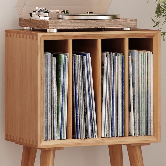 Contemporary Style Standard Bookcase Wooden Vertical Closed Back BookShelf