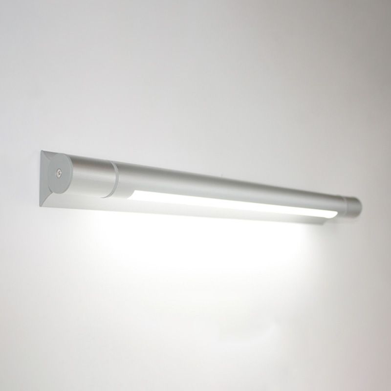 Modern Straight Mirror Light Waterproof Aluminum 1 Light Wall Sconce for Bathroom