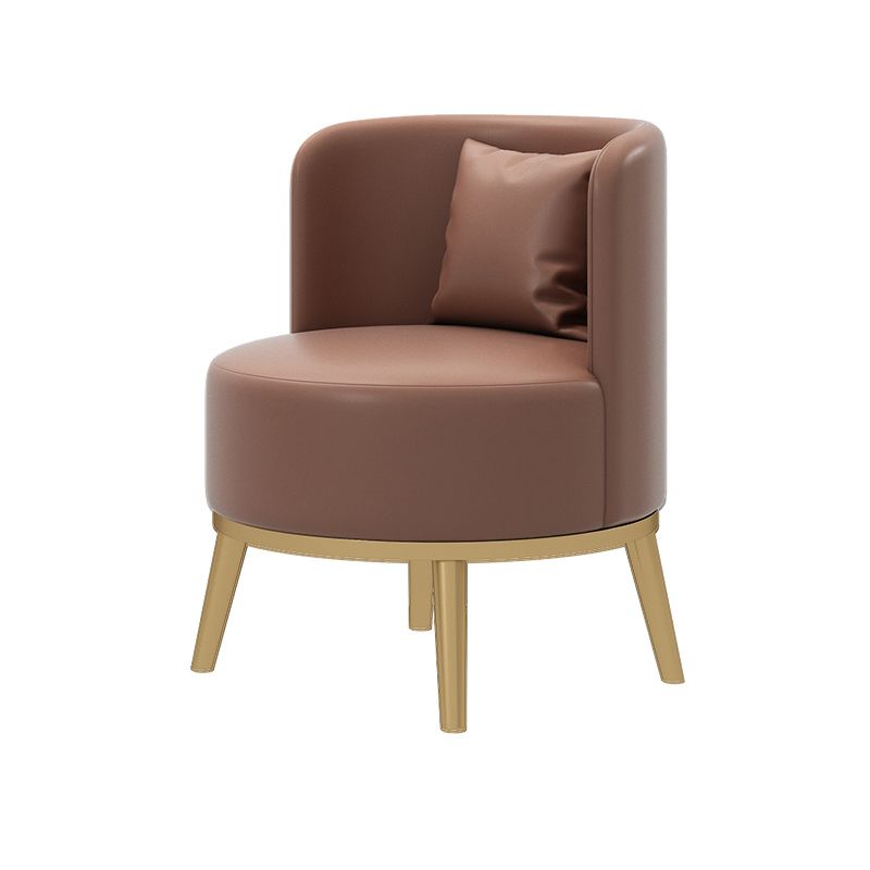 Faux Leather Armless Chair 21.65" Wide Chair with Basic Four Leg
