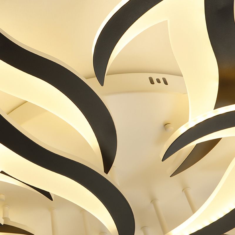 Modern Unique Shape Flush Mount Ceiling Fixture Flush Ceiling Lights for Dining Room